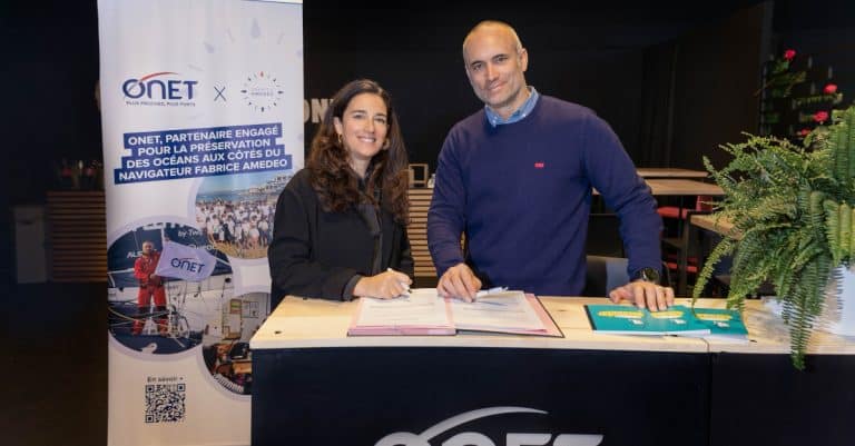 Onet renouvelle son soutien auprès du navigateur Fabrice Amedeo, cap sur le Vendée Globe 2024